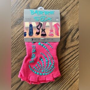 NWT “Barre Sox” brand open-toed grippy socks perfect for Yoga, Pilates or Barre
